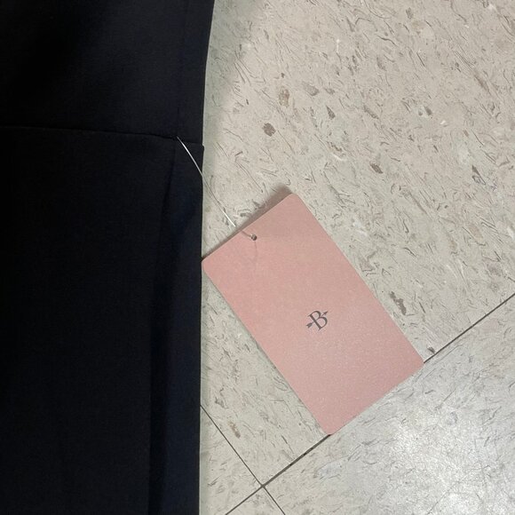 BHLDN Black Delice Crepe Off The Shoulder Evening Maxi Dress Slit - Picture 5 of 10